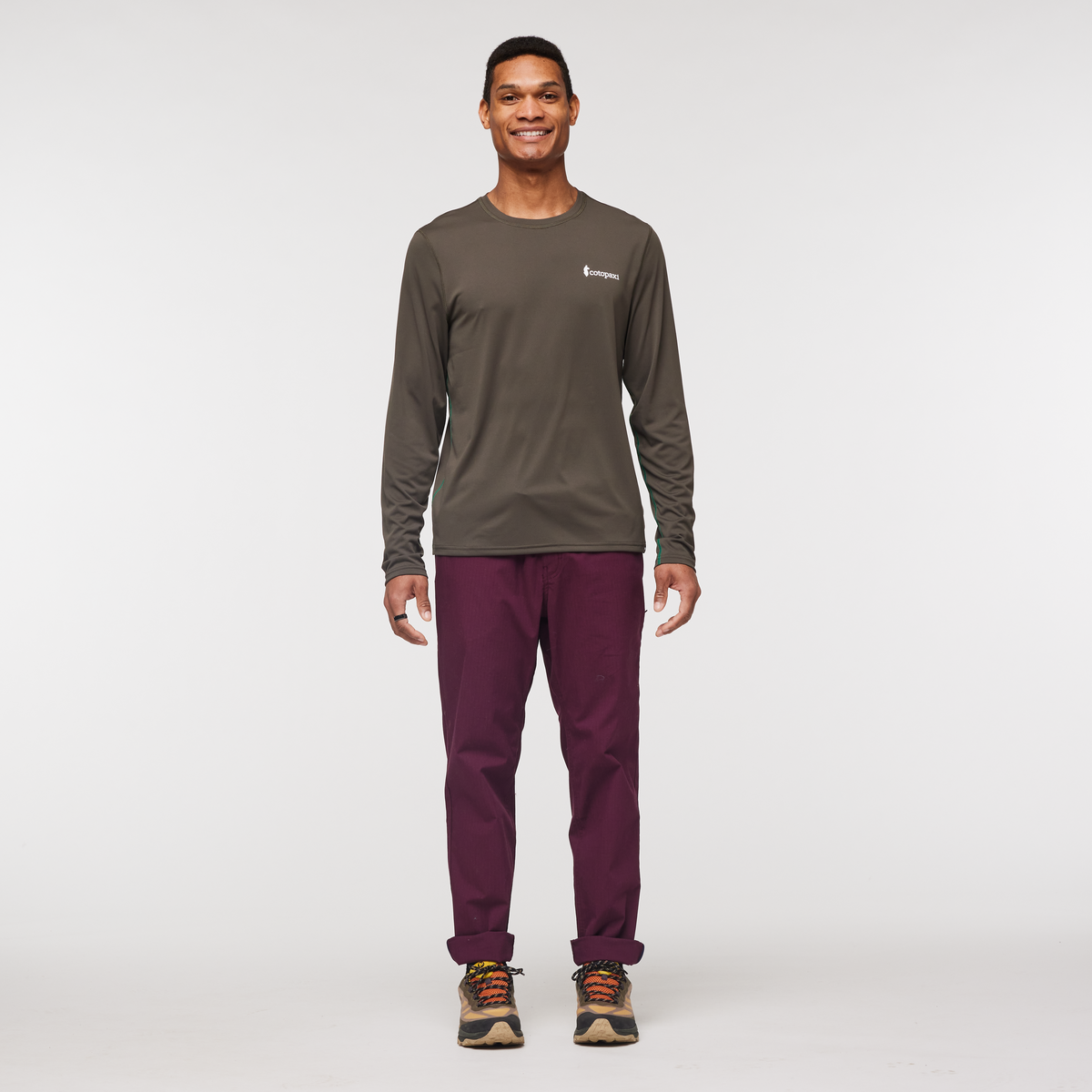 Alternative view of Fino Long Sleeve Tech Tee   Men's