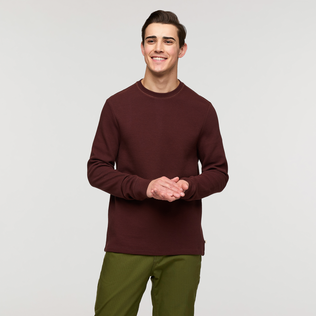 Atajo Long Sleeve Waffle Shirt   Men's